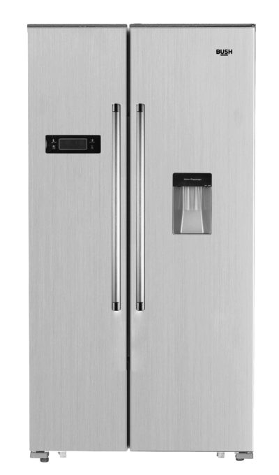 Bush - BSBFFWTDSS Side By Side - Fridge Freezer- S/Steel